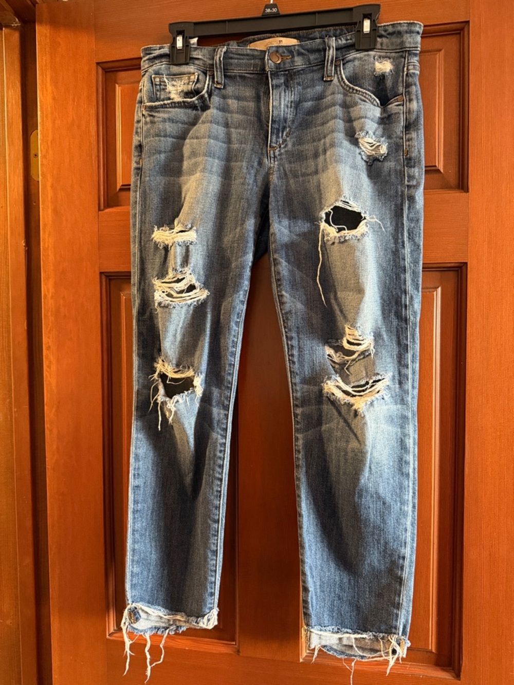 Joe's Jeans Distressed Blue Boyfriend Jeans